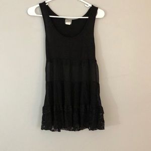Women’s black tank top